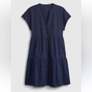 GAP Organic Cotton Splitneck Dress